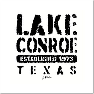 Lake Conroe, Est. 1973, Texas Posters and Art